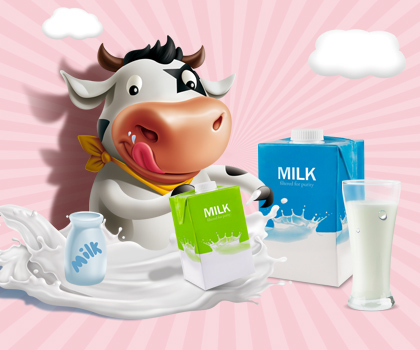 Milk packaging test